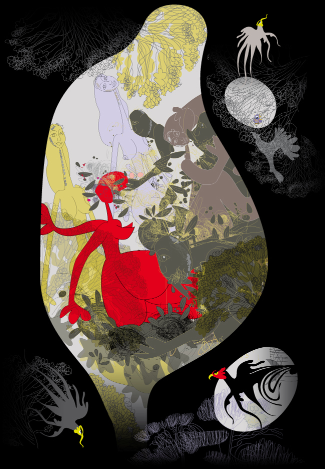 Forest women illustrated by Montse Noguera